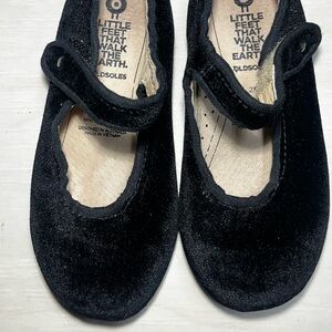 Old soles girls shoes black velvet Mary janes size 27